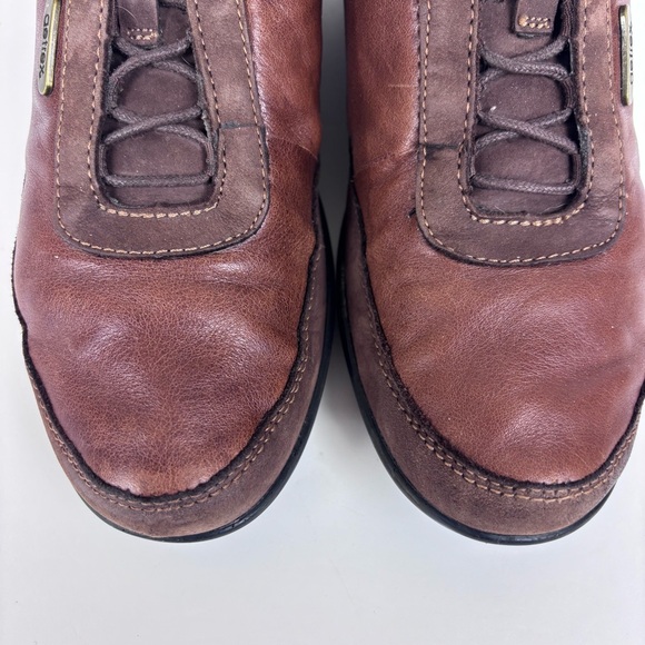 Aetrex Holly Leather Lace Up Oxford Sneakers Low Top Hybrid Shoe Brown Size 8 - Picture 6 of 15